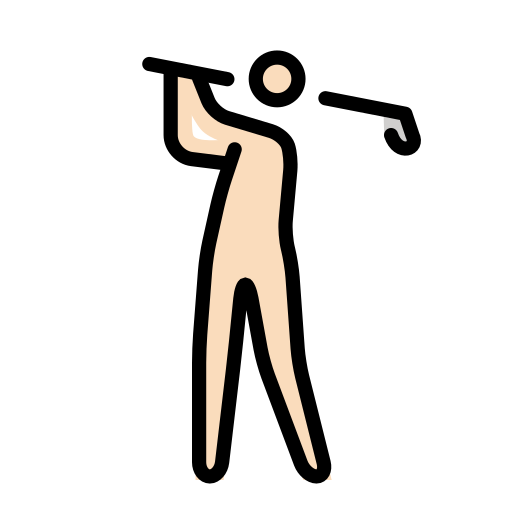 Golfer(In): Helle Hautfarbe