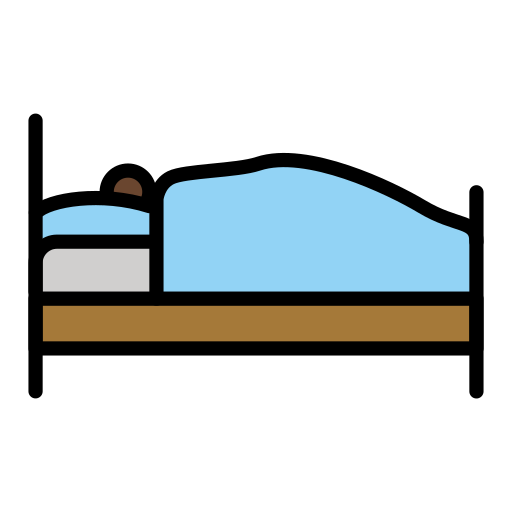 Im Bett Liegende Person: Dunkle Hautfarbe