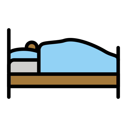 Im Bett Liegende Person: Mitteldunkle Hautfarbe