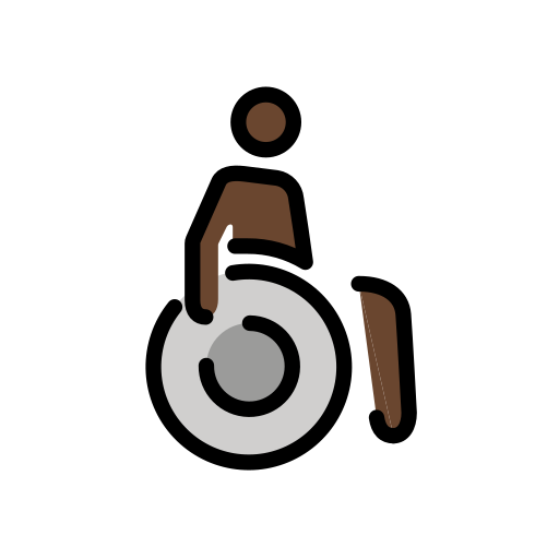 Person In Manuellem Rollstuhl: Dunkle Hautfarbe