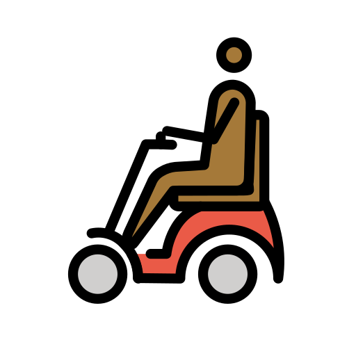 Person In Motorisiertem Rollstuhl: Mitteldunkle Hautfarbe