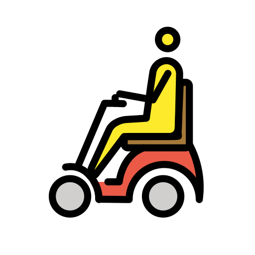 Person In Motorisiertem Rollstuhl