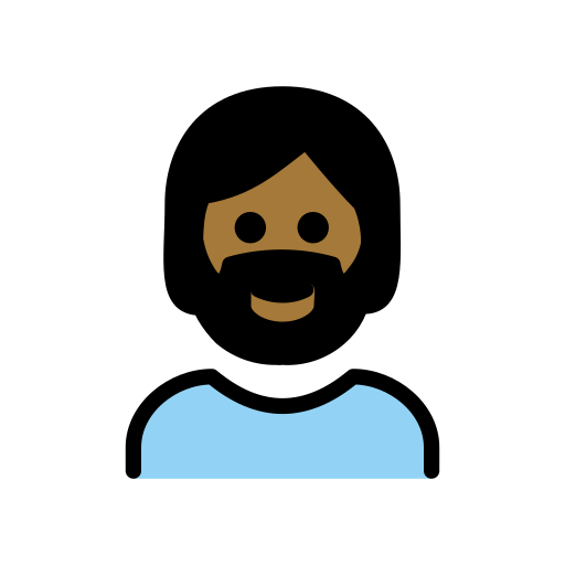 Person: Mitteldunkle Hautfarbe, Bart