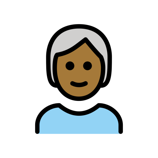 Person: Mitteldunkle Hautfarbe, Weißes Haar