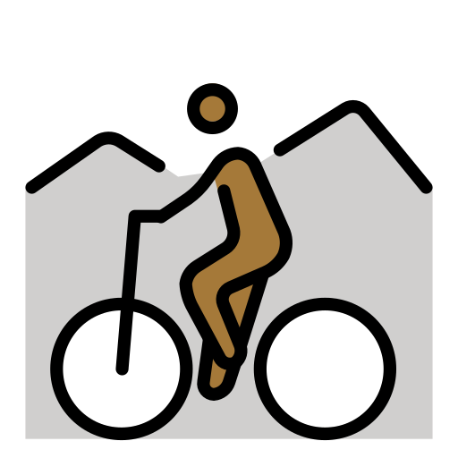 Mountainbiker(In): Mitteldunkle Hautfarbe