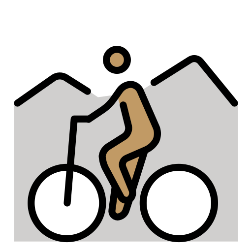 Mountainbiker(In): Mittlere Hautfarbe