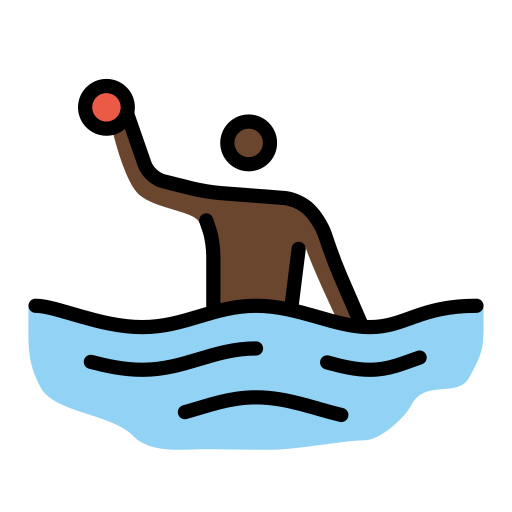 Wasserballspieler(In): Dunkle Hautfarbe
