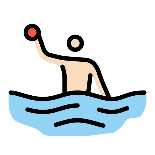 Wasserballspieler(In): Helle Hautfarbe