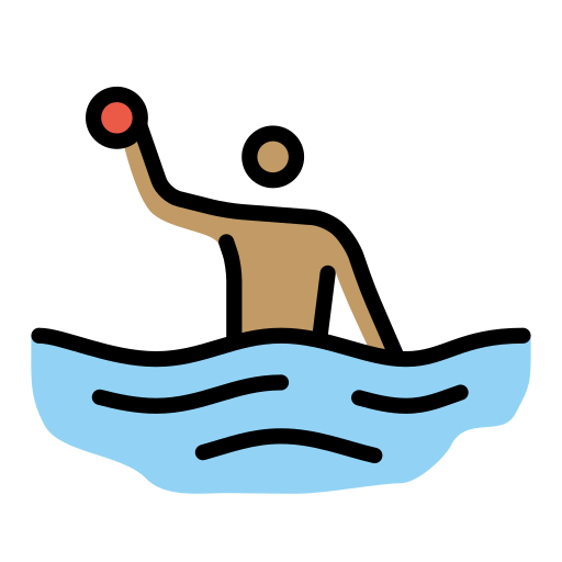 Wasserballspieler(In): Mittlere Hautfarbe