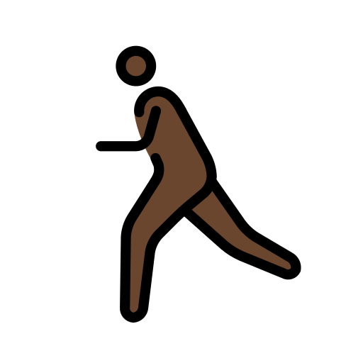 Laufende Person: Dunkle Hautfarbe