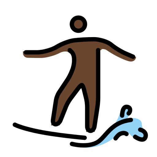 Surfer(In): Dunkle Hautfarbe