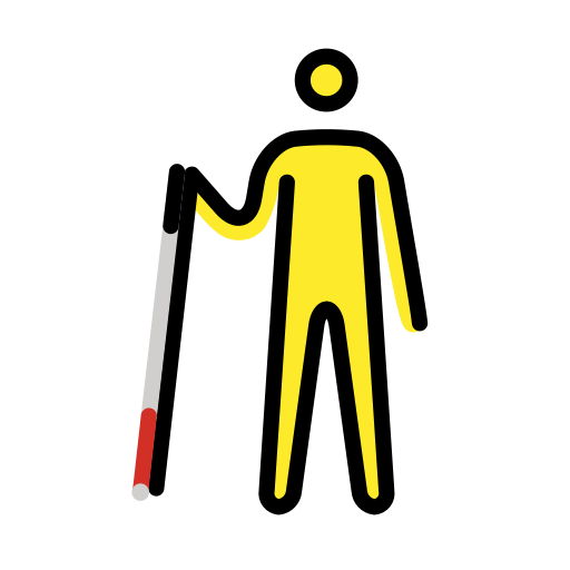 Person Mit Blindenstock