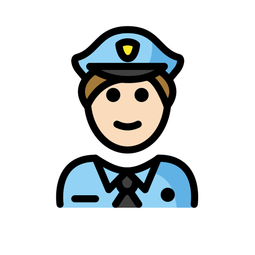 Polizist(In): Helle Hautfarbe