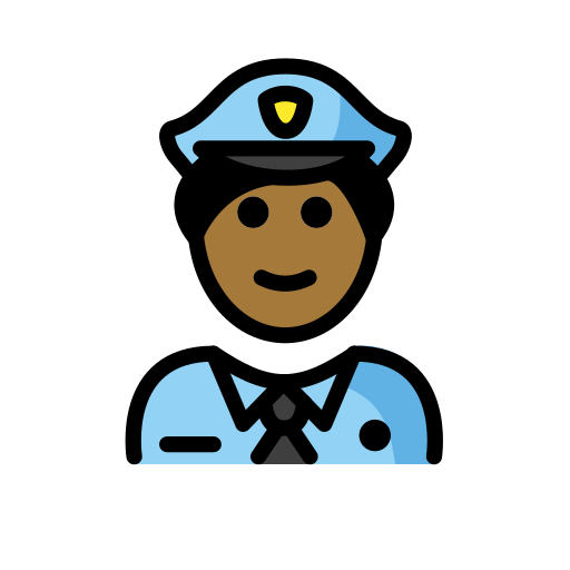 Polizist(In): Mitteldunkle Hautfarbe