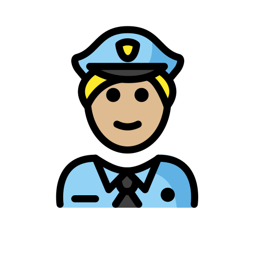 Polizist(In): Mittelhelle Hautfarbe