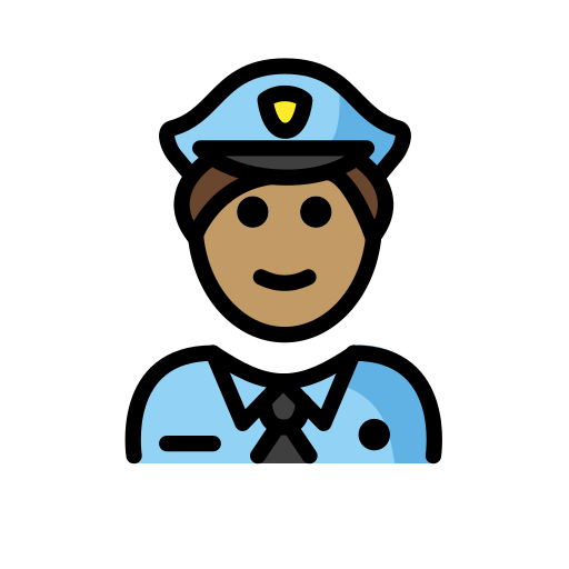 Polizist(In): Mittlere Hautfarbe