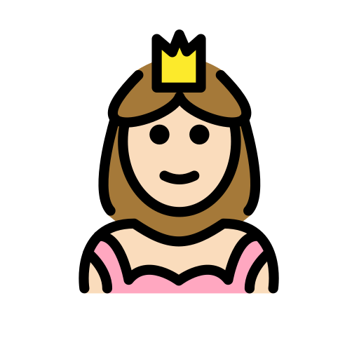 Prinzessin: Helle Hautfarbe