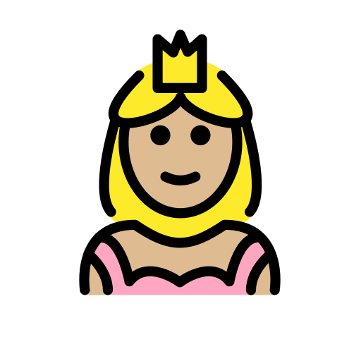 Prinzessin: Mittelhelle Hautfarbe