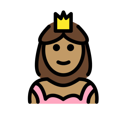 Prinzessin: Mittlere Hautfarbe