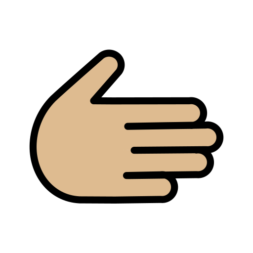 Rechte Hand: Mittelhelle Hautfarbe