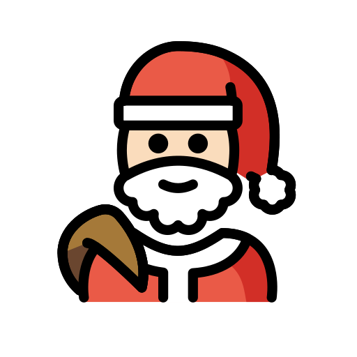 Weihnachtsmann: Helle Hautfarbe