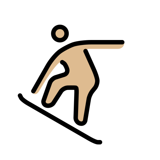 Snowboarder(In): Mittelhelle Hautfarbe