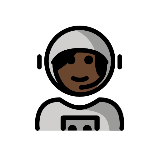 Astronautin: Dunkle Hautfarbe