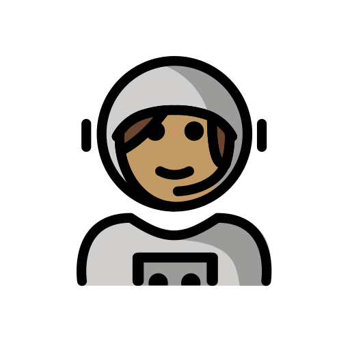 Astronautin: Mittlere Hautfarbe