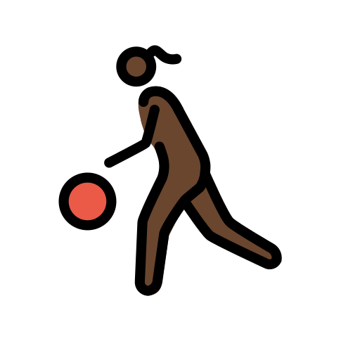 Frau Mit Ball: Dunkle Hautfarbe Frau Mit Ball: Dunkle Hautfarbe
