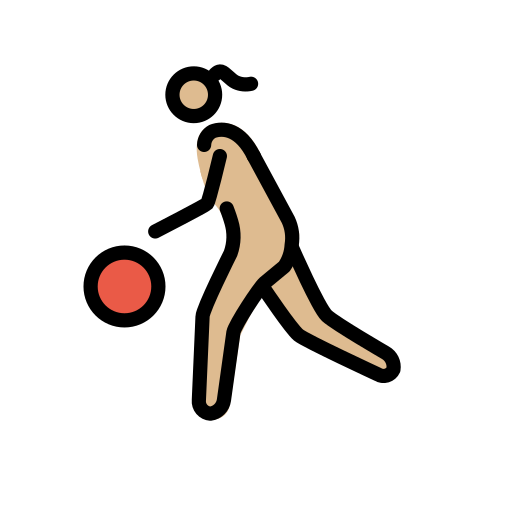 Frau Mit Ball: Mittelhelle Hautfarbe Frau Mit Ball: Mittelhelle Hautfarbe