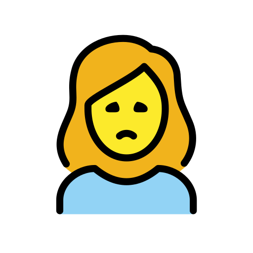 Missmutige Frau