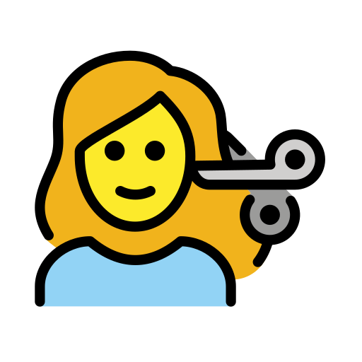 Frau Beim Haareschneiden