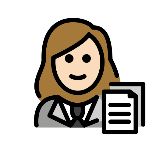 Büroangestellte: Helle Hautfarbe