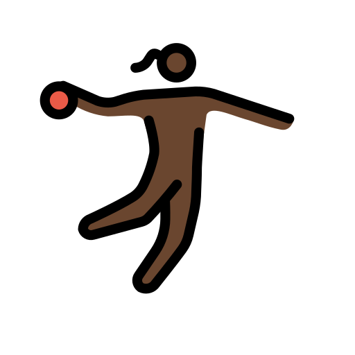 Handballspielerin: Dunkle Hautfarbe