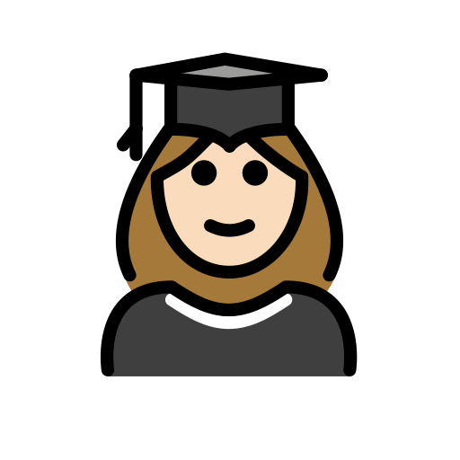 Studentin: Helle Hautfarbe