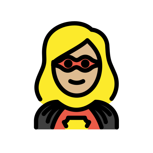 Superheldin: Mittelhelle Hautfarbe