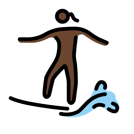 Surferin: Dunkle Hautfarbe