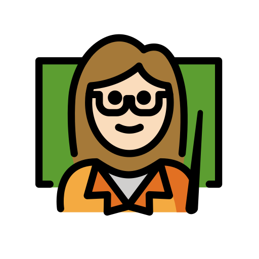 Lehrerin: Helle Hautfarbe