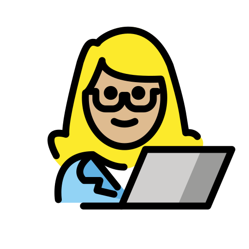 IT-Expertin: Mittelhelle Hautfarbe