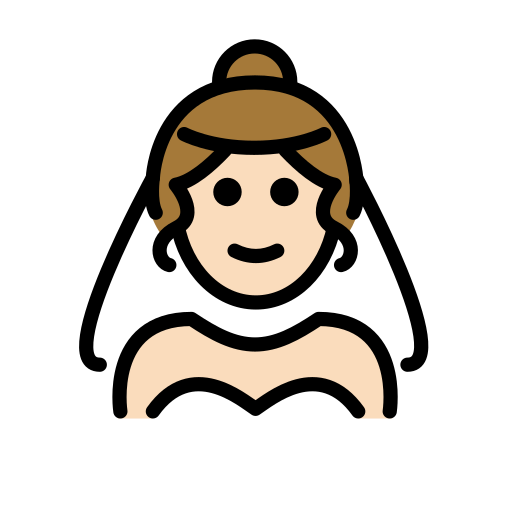Frau Mit Schleier: Helle Hautfarbe
