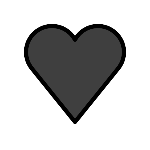 Черное сердце для OpenMoji 15.1