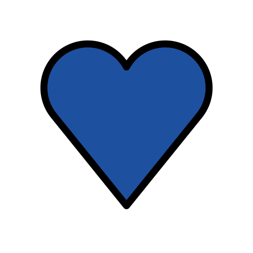 Синє серце для OpenMoji 15.1