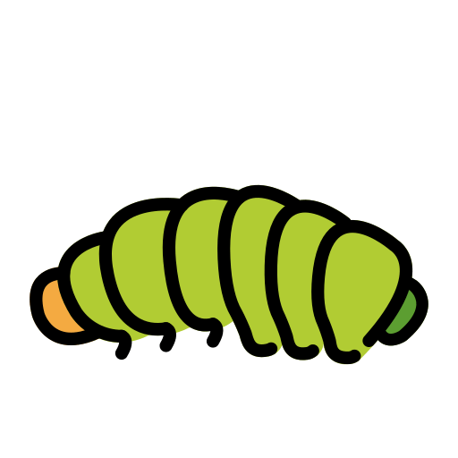 Гусениця для OpenMoji 15.1