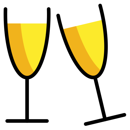 Чокающиеся бокалы для OpenMoji 15.1
