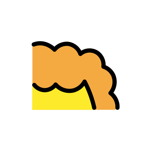 Кучеряве волосся для OpenMoji 15.1
