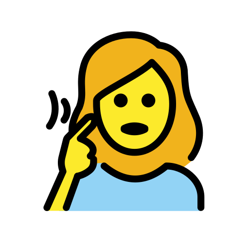 Глуха жінка для OpenMoji 15.1