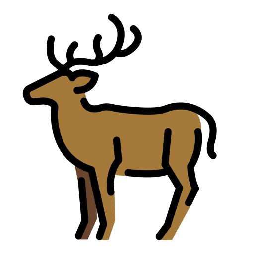 Олень для OpenMoji 15.1