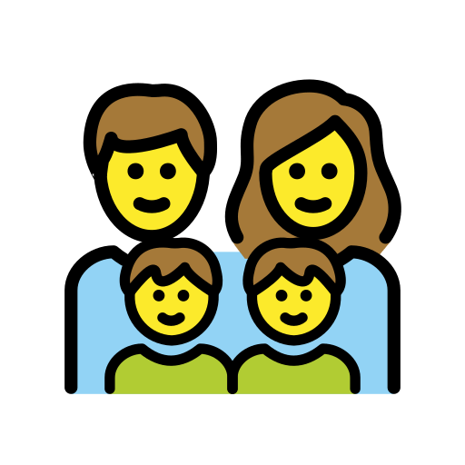 Сім'я: чоловік жінка хлопчик хлопчик для OpenMoji 15.1