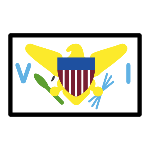 Прапор: Віргінські о-ви (США) для OpenMoji 15.1