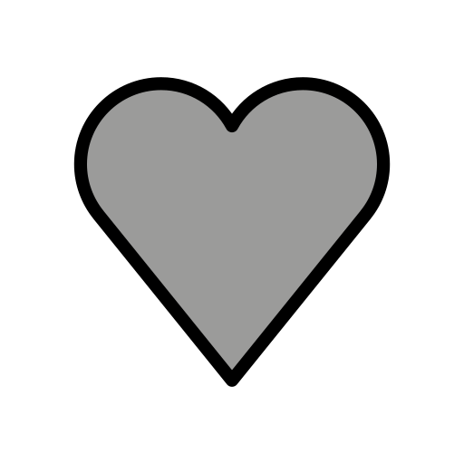 Серое Сердце для OpenMoji 15.1